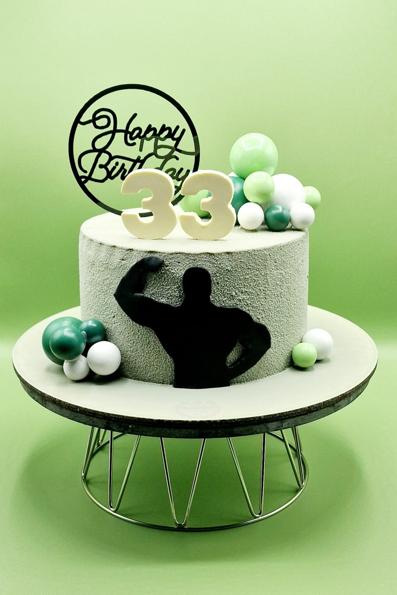 Bespoke custom celebration cake for Gentlemen & Milestones handcrafted by Nicoleta